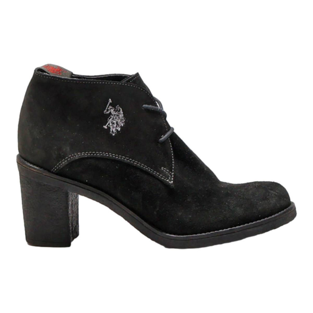 US POLO ASSN Ankle Boots Black Synthetic Womens UK 5