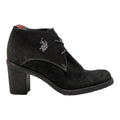 US POLO ASSN Ankle Boots Black Synthetic Womens UK 5