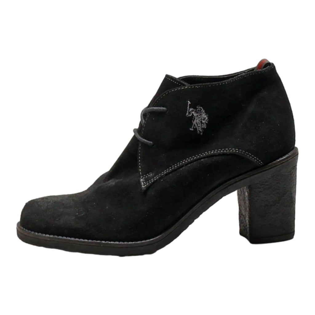 US POLO ASSN Ankle Boots Black Synthetic Womens UK 5