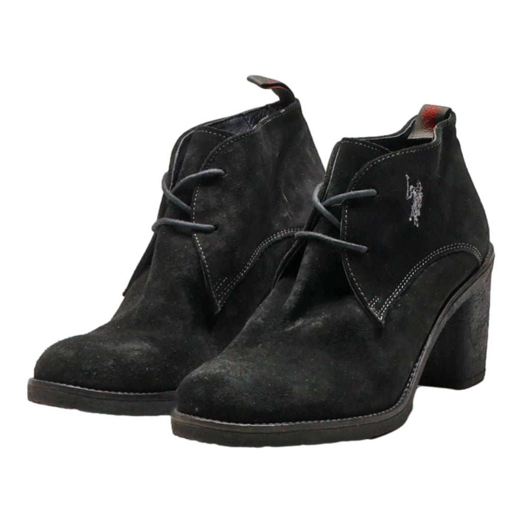US POLO ASSN Ankle Boots Black Synthetic Womens UK 5