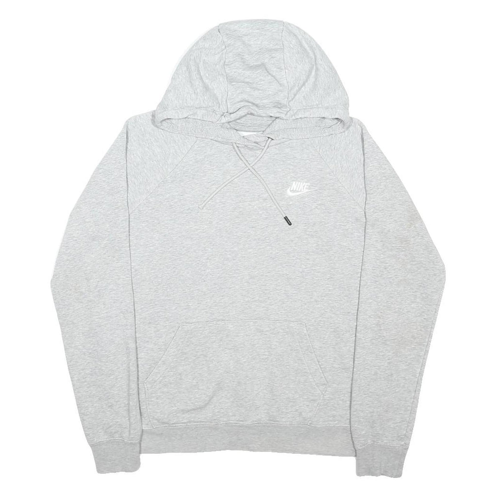 NIKE Mens Grey Pullover Hoodie S Cotton Blend Casual Sweatshirt