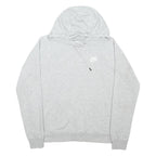 NIKE Mens Grey Pullover Hoodie S Cotton Blend Casual Sweatshirt