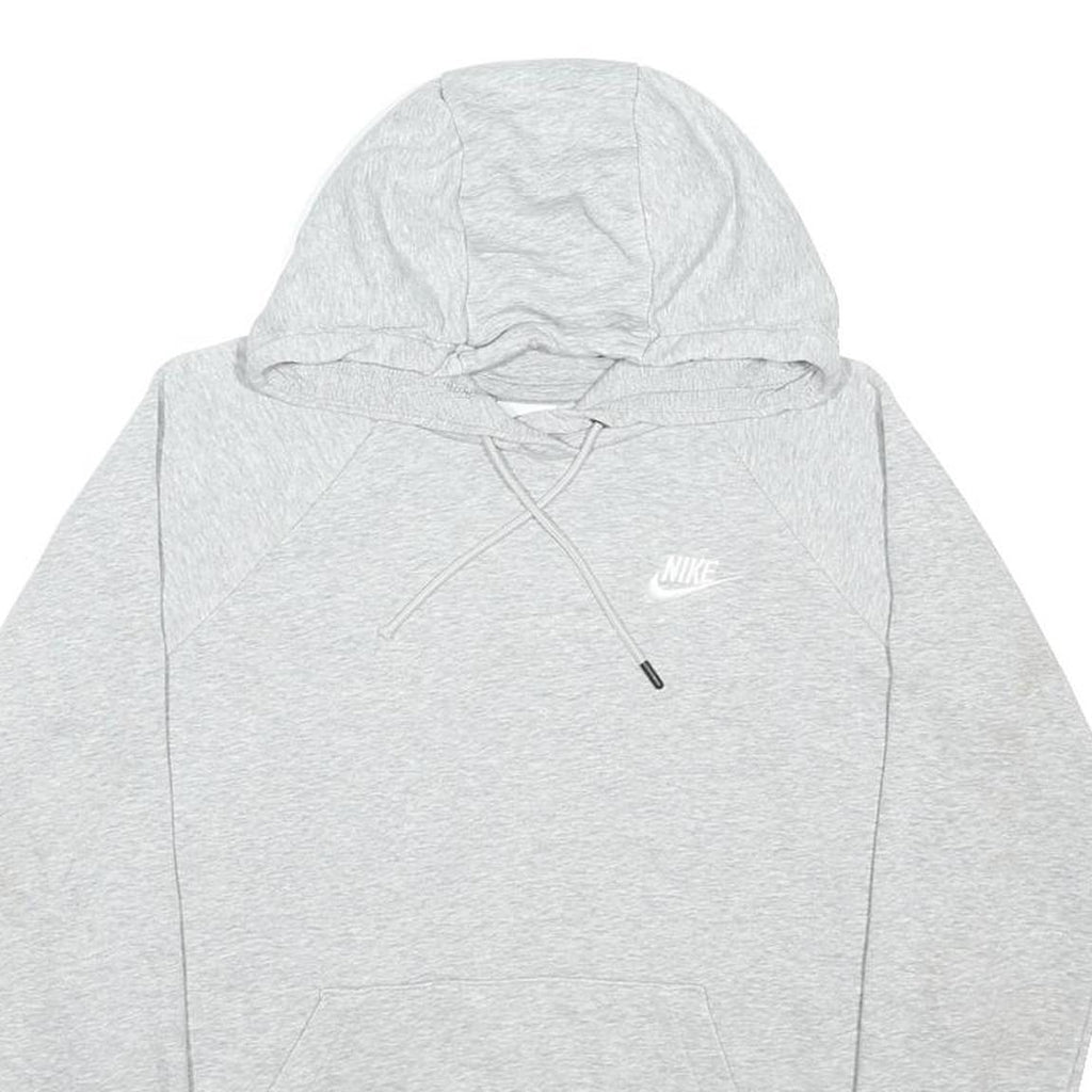 NIKE Mens Grey Pullover Hoodie S Cotton Blend Casual Sweatshirt