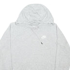 NIKE Mens Grey Pullover Hoodie S Cotton Blend Casual Sweatshirt