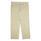 DICKIES Workwear Mens Trousers Beige Slim Straight W36 L32