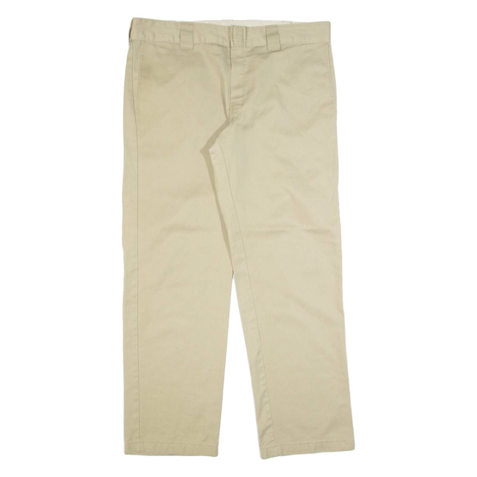 DICKIES Workwear Mens Trousers Beige Slim Straight W36 L32