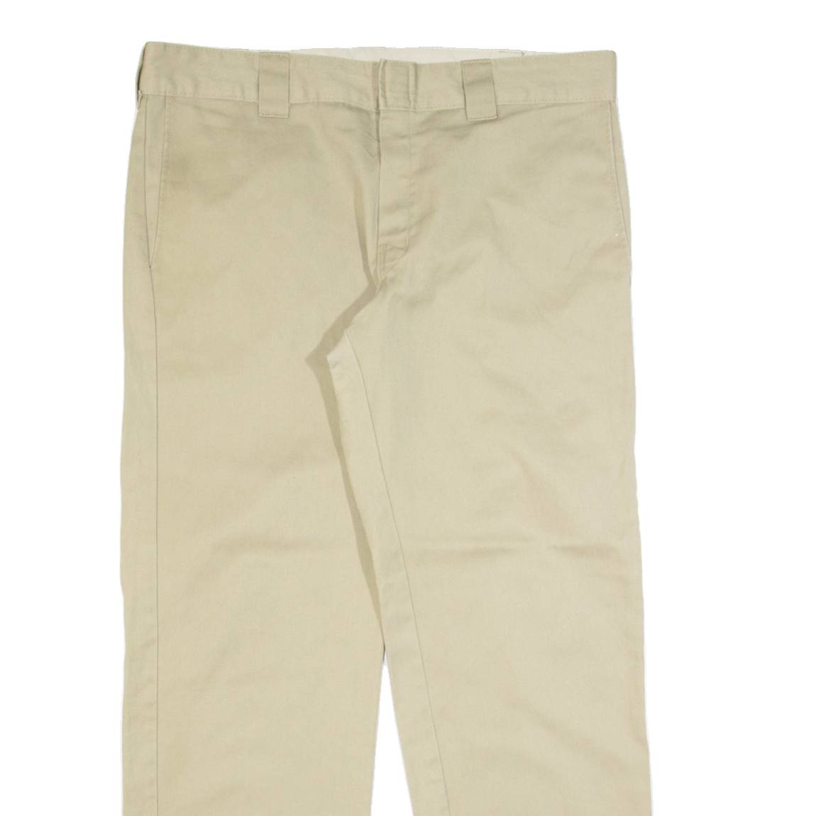 DICKIES Workwear Mens Trousers Beige Slim Straight W36 L32