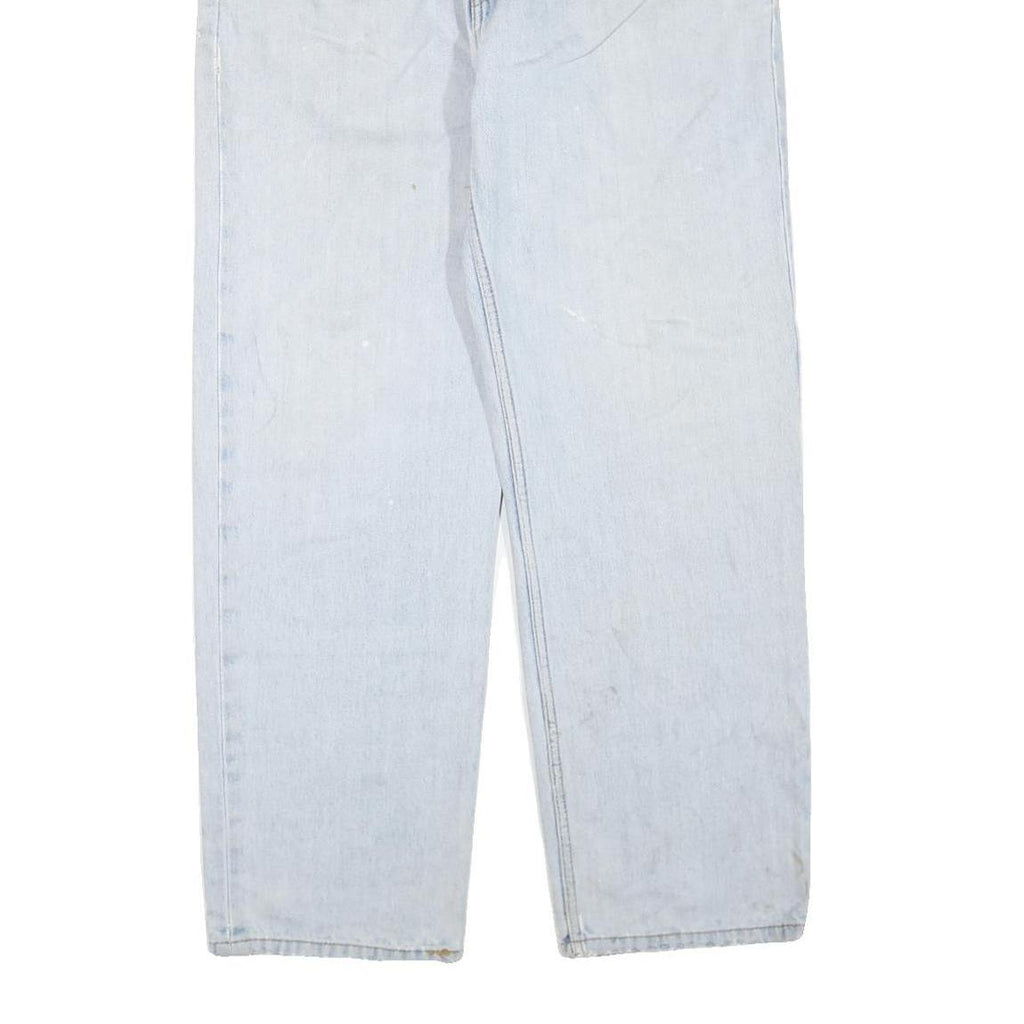 LEVI'S 550 Straight Mens Jeans Light Blue Regular Denim W38 L32 Classic Fit Zip