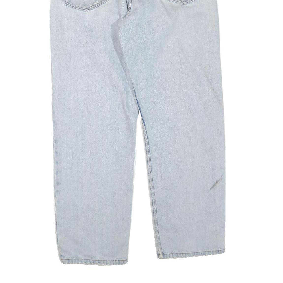 LEVI'S 550 Straight Mens Jeans Light Blue Regular Denim W38 L32 Classic Fit Zip