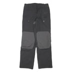 JACK WOLFSKIN Womens Polyester Blend Black & Grey Regular Fit Straight Trousers