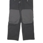 JACK WOLFSKIN Womens Polyester Blend Black & Grey Regular Fit Straight Trousers