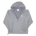 CHAMPION Mens Grey Lightweight Hooded Jacket M Polyester Blend Zip Outdoor