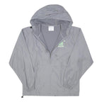 CHAMPION Mens Grey Lightweight Hooded Jacket M Polyester Blend Zip Outdoor