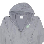 CHAMPION Mens Grey Lightweight Hooded Jacket M Polyester Blend Zip Outdoor