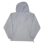 CHAMPION Mens Grey Lightweight Hooded Jacket M Polyester Blend Zip Outdoor