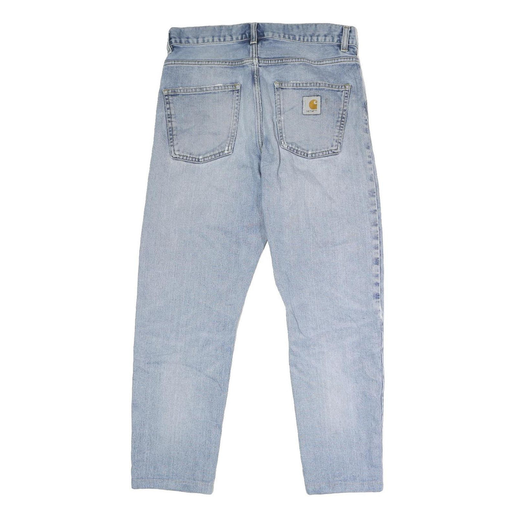 CARHARTT Mens Jeans Blue Regular Straight Denim Light W32 L28 Workwear