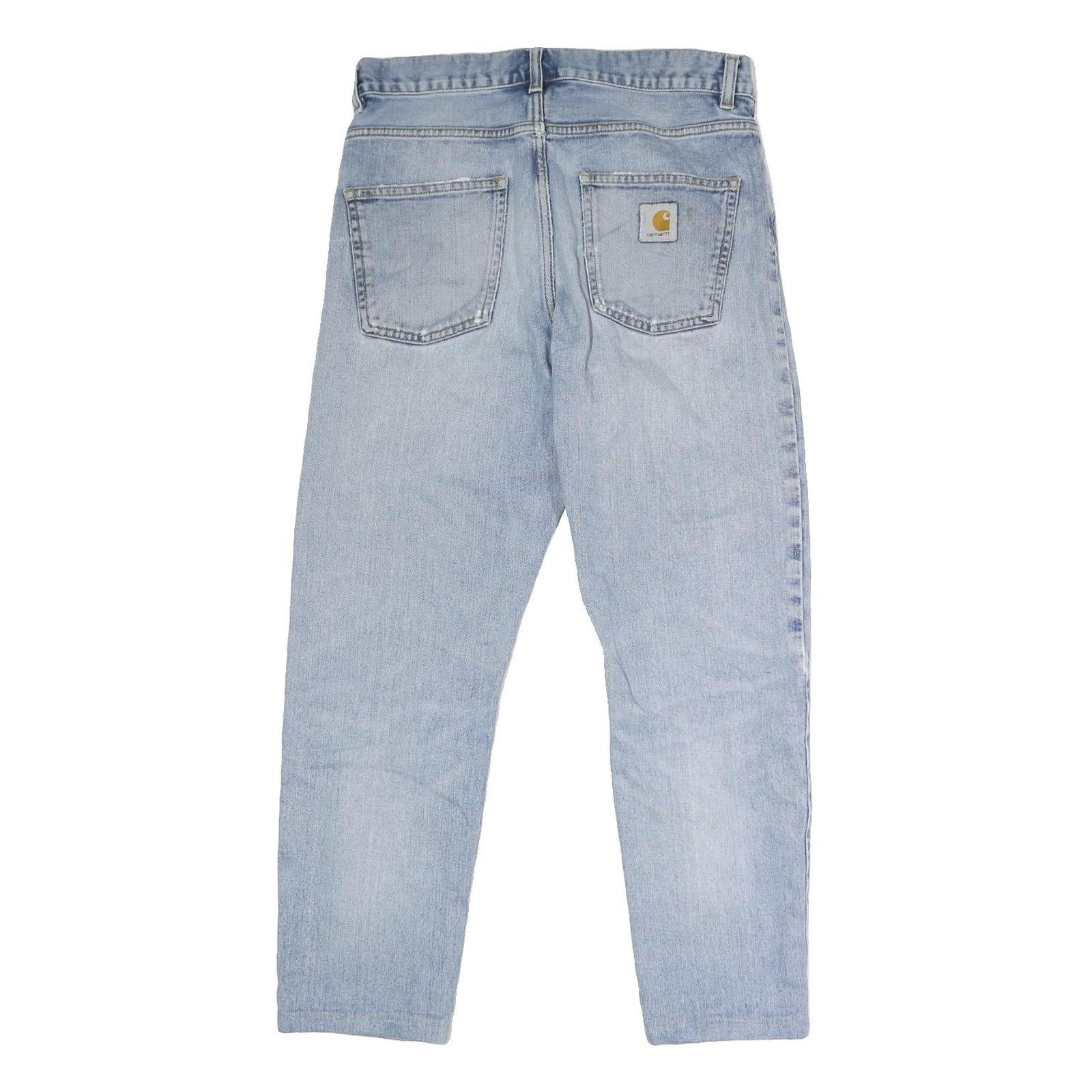 CARHARTT Mens Jeans Blue Regular Straight Denim Light W32 L28 Workwear