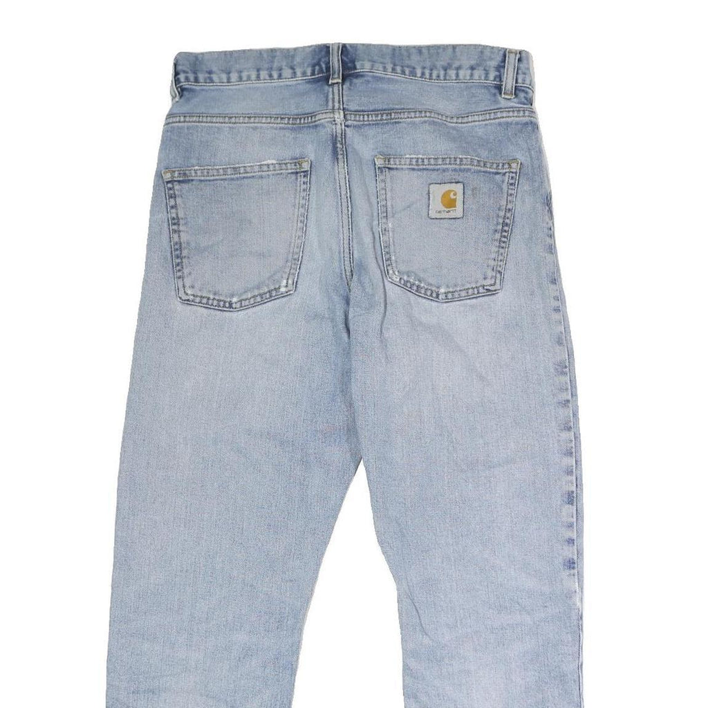 CARHARTT Mens Jeans Blue Regular Straight Denim Light W32 L28 Workwear