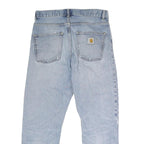 CARHARTT Mens Jeans Blue Regular Straight Denim Light W32 L28 Workwear