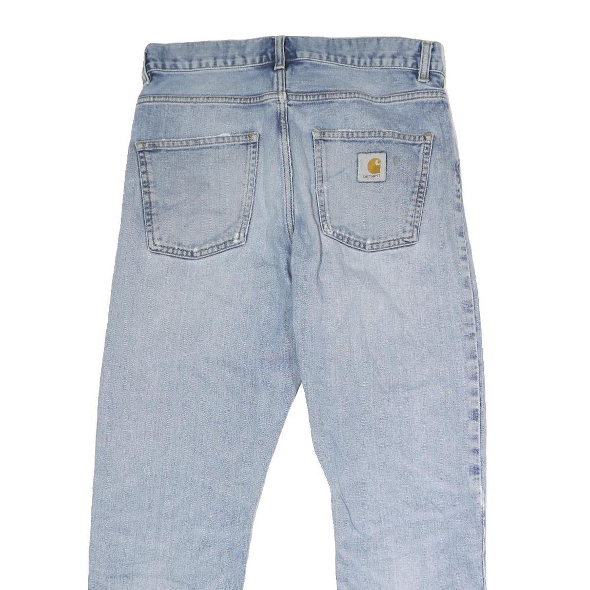 CARHARTT Mens Jeans Blue Regular Straight Denim Light W32 L28 Workwear