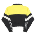 FILA Womens Yellow & Black VFILES Sportswear Cropped Polyester Blend Jacket S