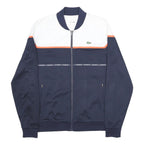LACOSTE Mens Navy & White Sport Zip Jacket L Polyester Track Top