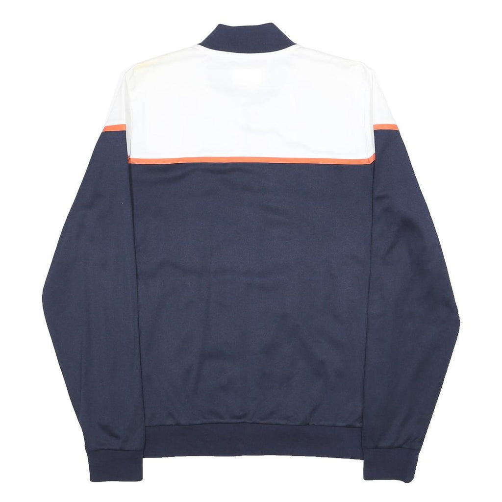 LACOSTE Mens Navy & White Sport Zip Jacket L Polyester Track Top
