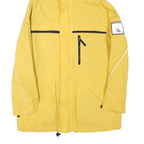 NAUTICA Mens Yellow & Black Zip Jacket L Polyester Blend Outdoor Casual