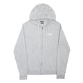 EA7 EMPORIO ARMANI Mens Grey Hoodie S Cotton Blend Full Zip Sweatshirt