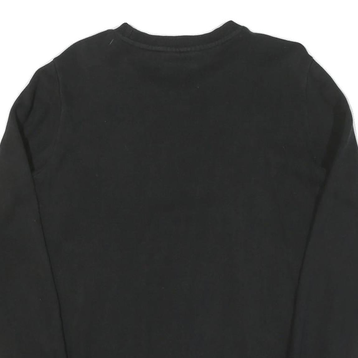 NBA Mens Black Cotton Crew Neck S Sweatshirt Basketball Logo Casual Wear