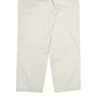 TOMMY HILFIGER Mens Cotton Cream Regular Straight Trousers W34 L32 Classic