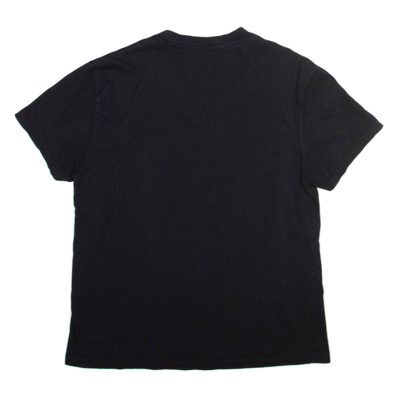 TRUE RELIGION Mens T-Shirt Black V-Neck L