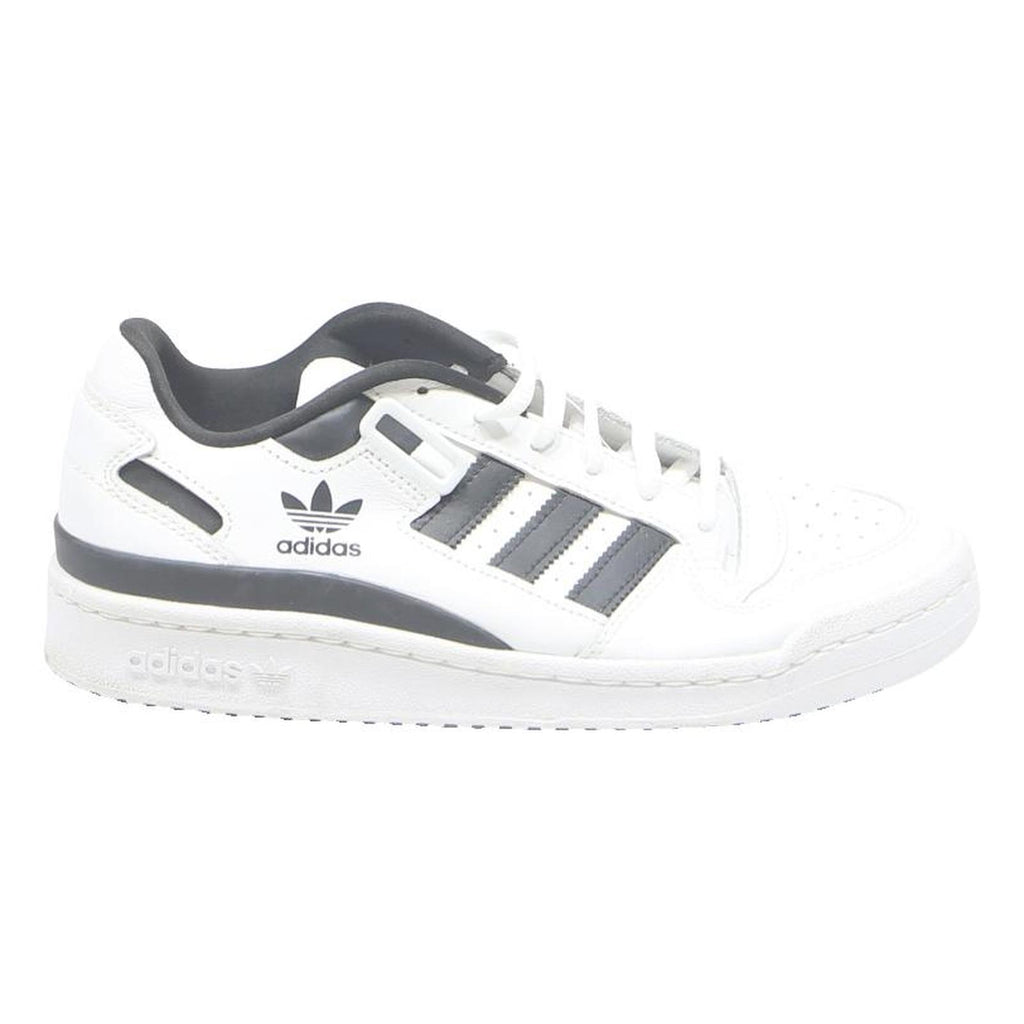 ADIDAS Rivalry Lo Womens Lace-Up Trainers White Black Leather UK 7.5 Classic