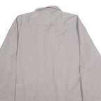 DICKIES Mens Grey Work Shirt XL Polyester Blend Long Sleeve Button Closure