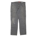 DICKIES Mens Jeans Grey Regular Straight Denim Medium W36 L34 Workwear Durable