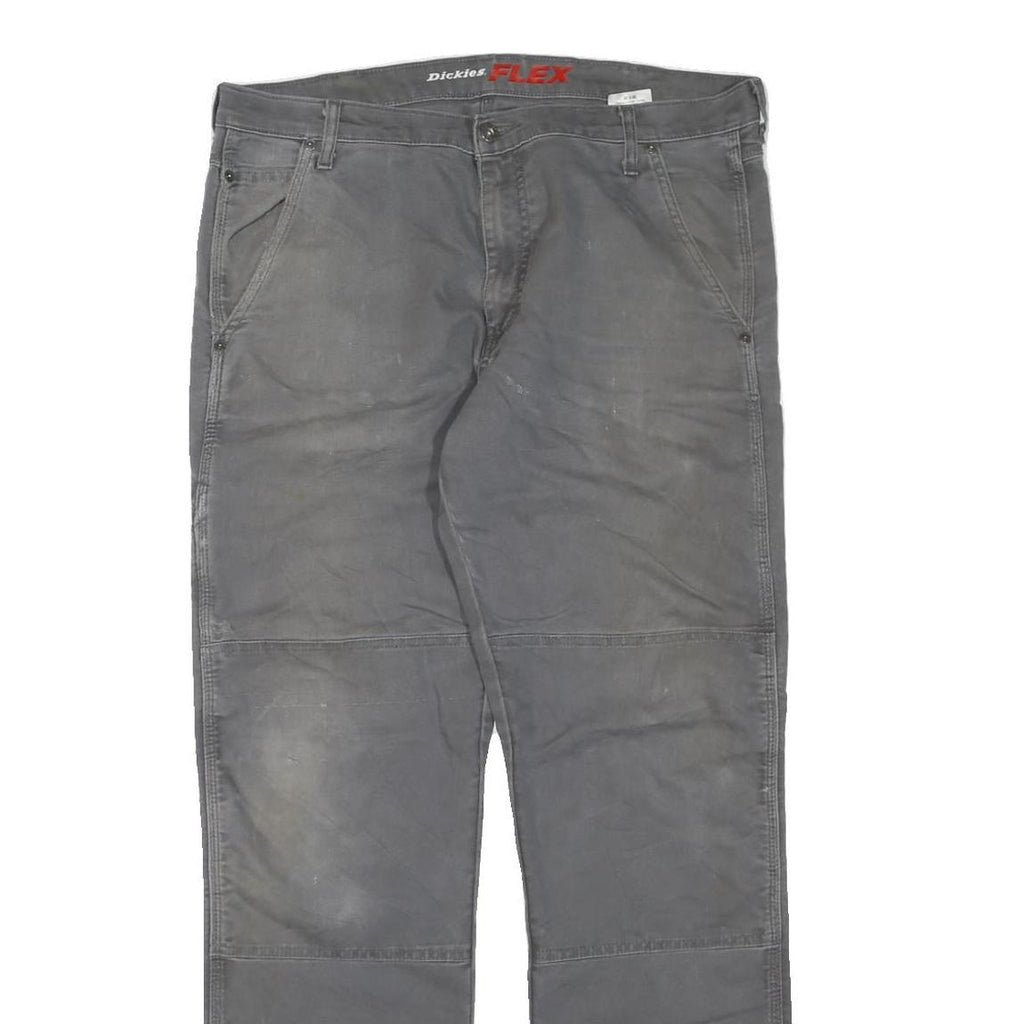 DICKIES Mens Jeans Grey Regular Straight Denim Medium W36 L34 Workwear Durable