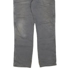 DICKIES Mens Jeans Grey Regular Straight Denim Medium W36 L34 Workwear Durable