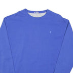CHAMPION Mens Blue XL Crew Neck Sweatshirt Cotton Blend Casual Pullover