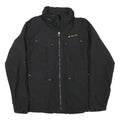 TIMBERLAND Mens Black Jacket M Polyester Blend Plain Zip Outdoor Casual