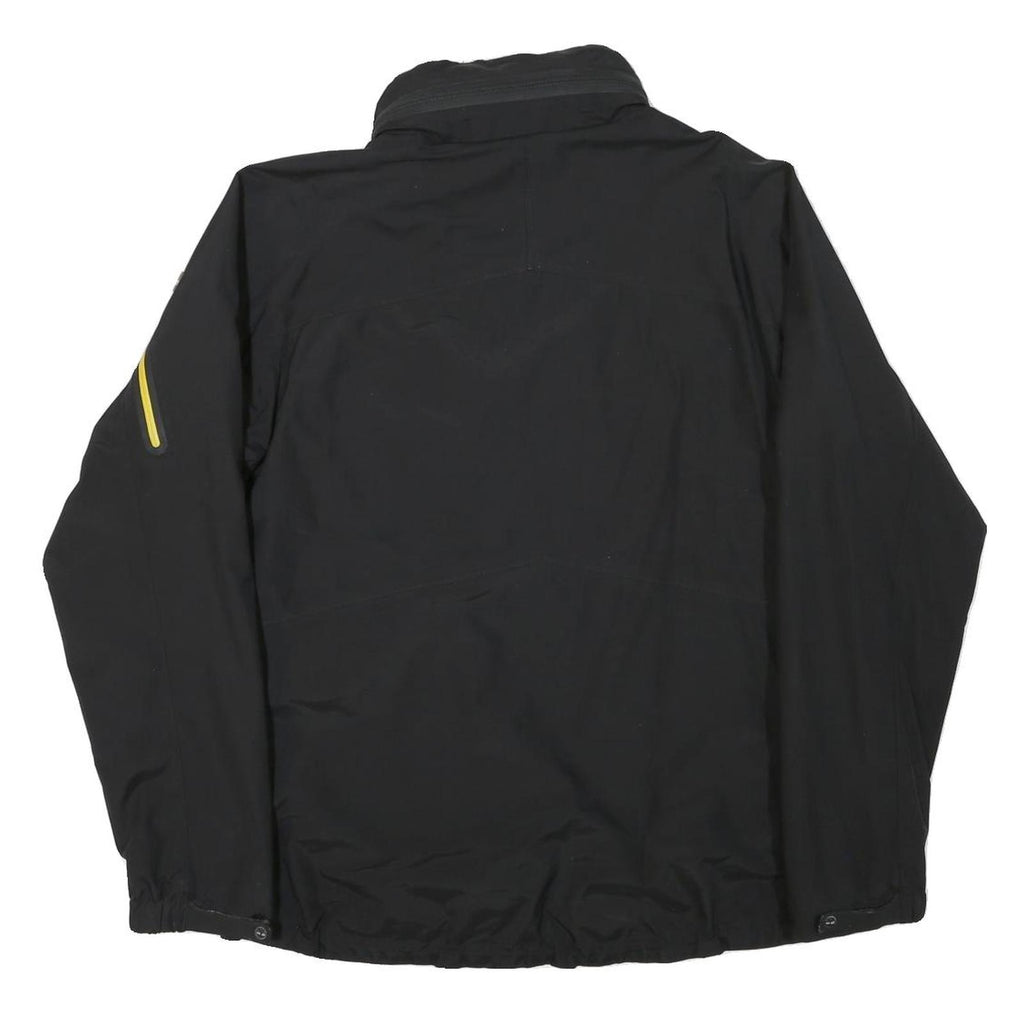 TIMBERLAND Mens Black Jacket M Polyester Blend Plain Zip Outdoor Casual