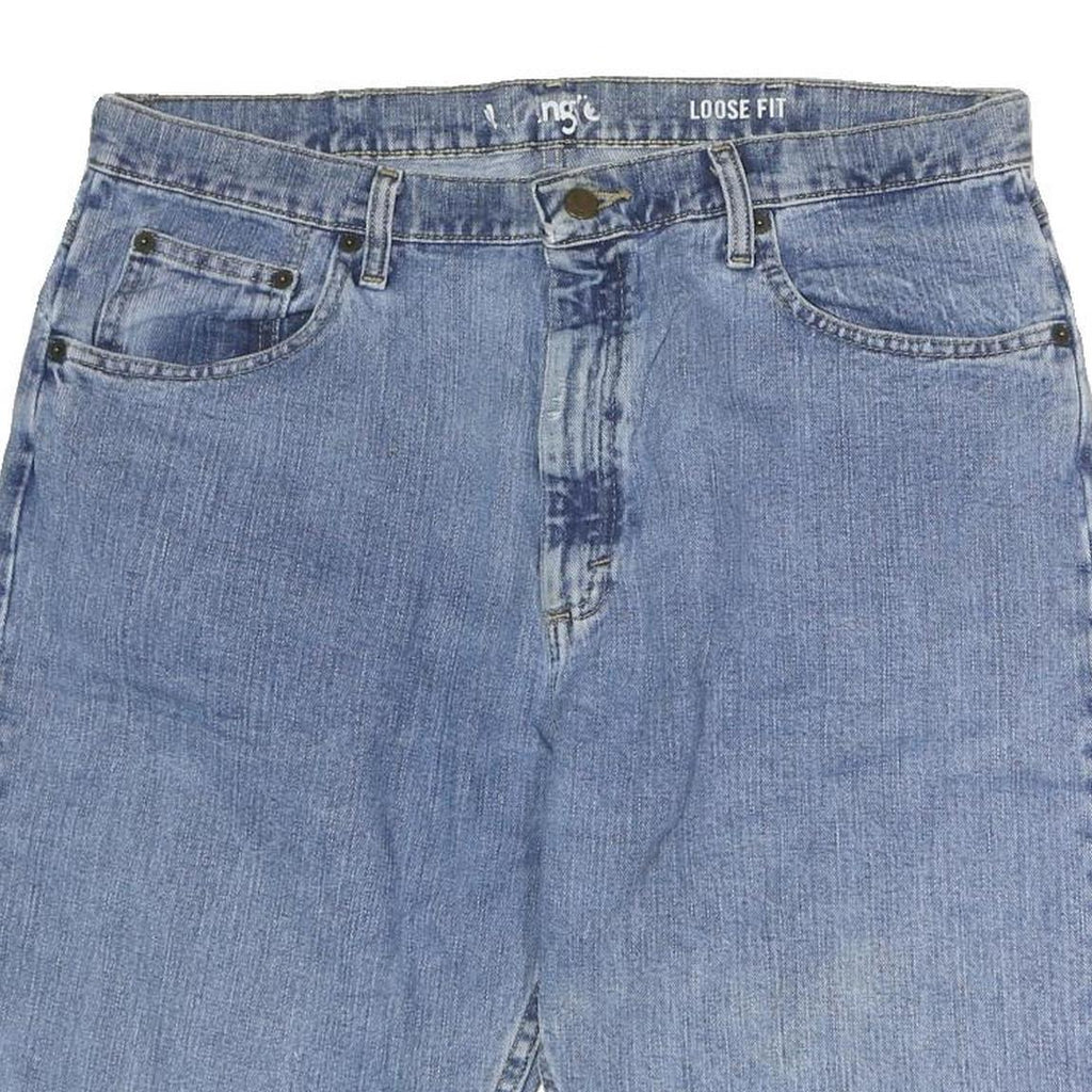 WRANGLER Womens Denim Blue Shorts XL W38 Loose Fit Cotton Relaxed Casual