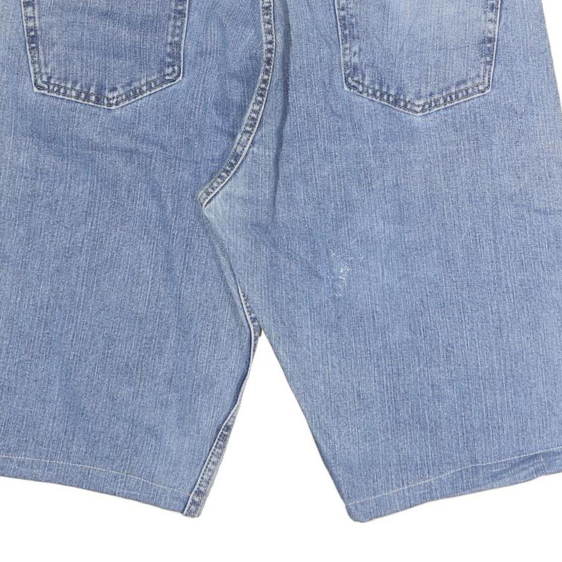 WRANGLER Womens Denim Blue Shorts XL W38 Loose Fit Cotton Relaxed Casual