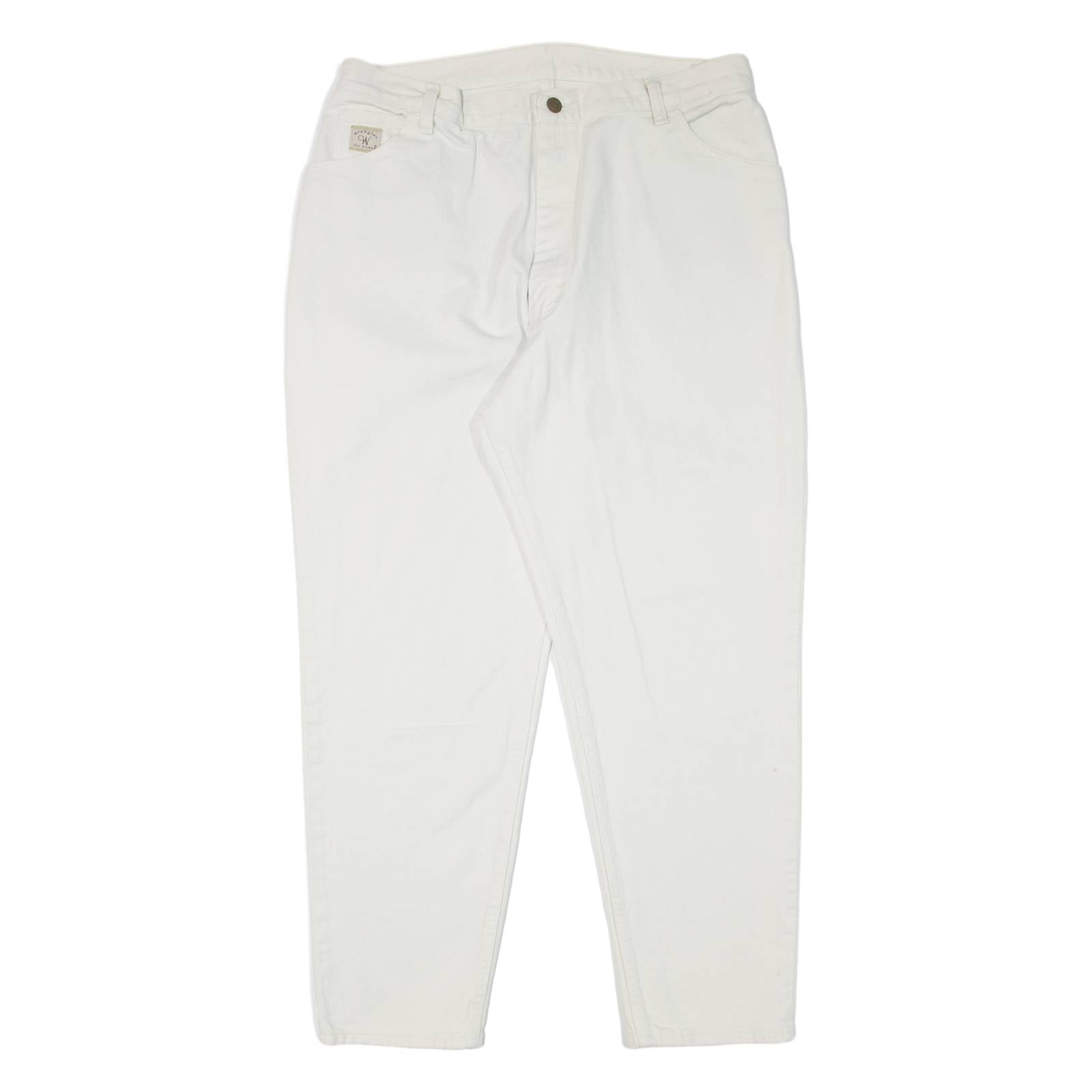 WRANGLER Womens Jeans Cream Regular Mom 90s W32 L29