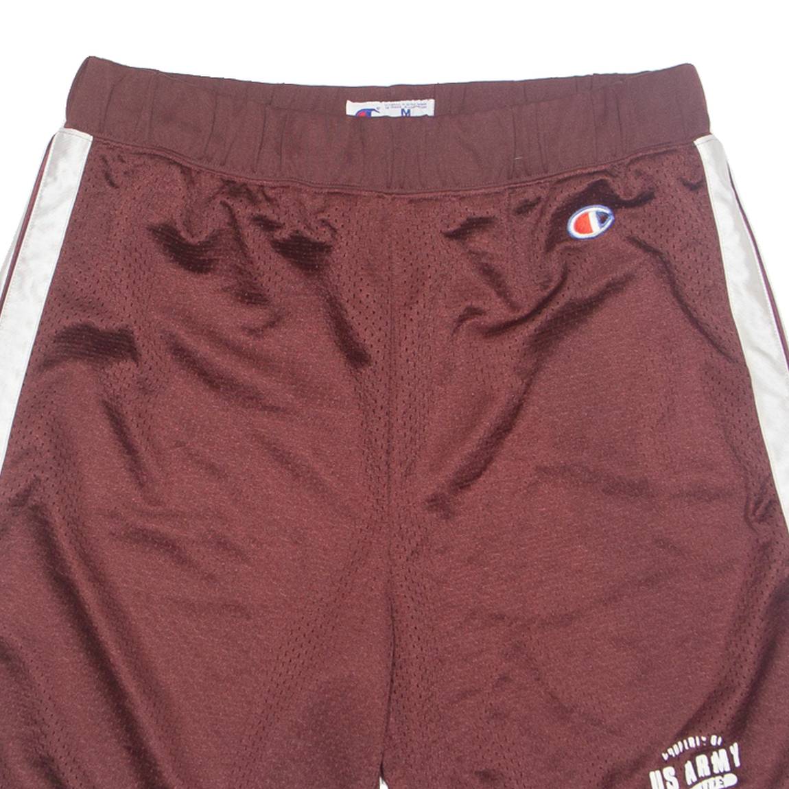 CHAMPION Mens Sports Shorts Maroon Relaxed M W30