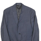 CALVIN KLEIN Mens Blue Wool Blazer Jacket M Classic Tailored Button Casual