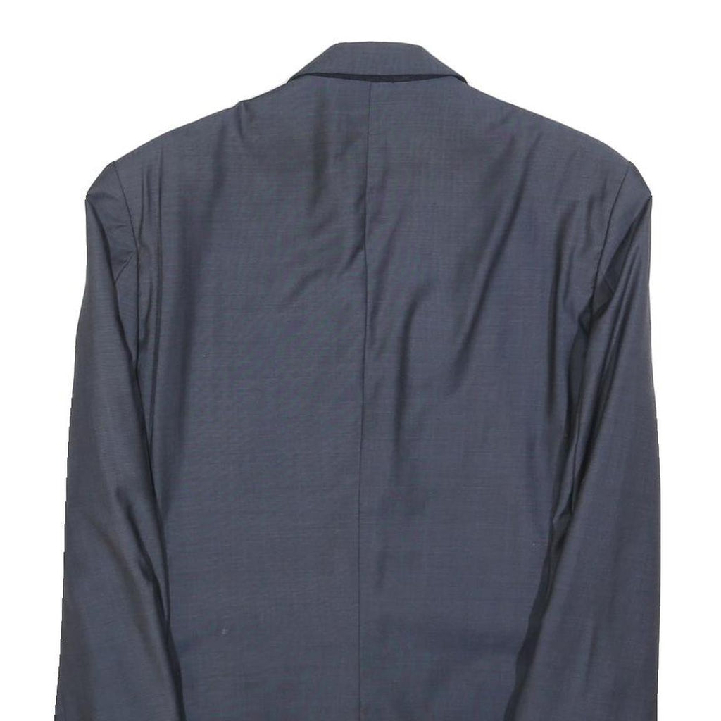 CALVIN KLEIN Mens Blue Wool Blazer Jacket M Classic Tailored Button Casual