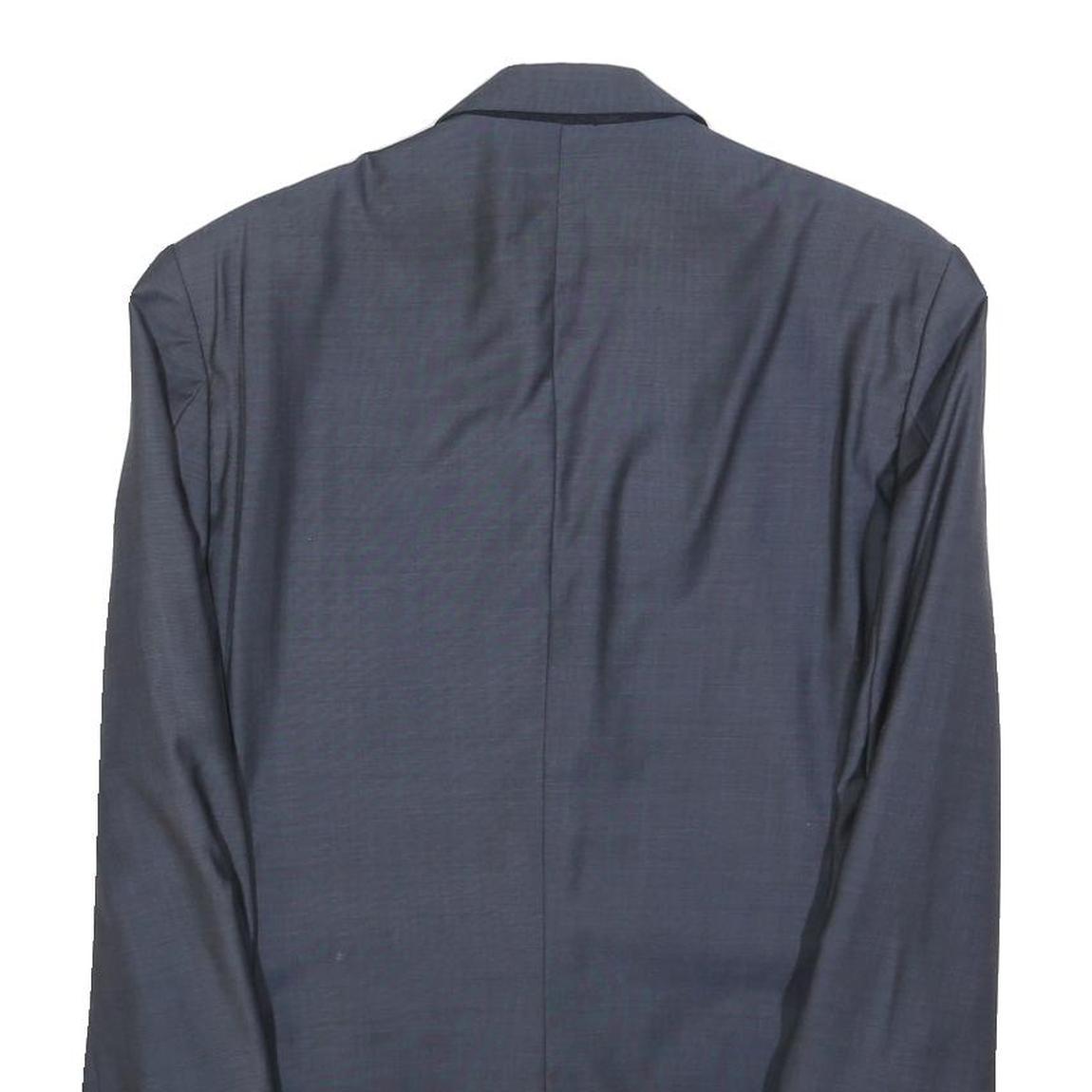 CALVIN KLEIN Mens Blue Wool Blazer Jacket M Classic Tailored Button Casual