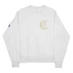 CHAMPION REVERSE WEAVE Mens White Crew Neck S Cotton Blend Pullover Sweatshirt