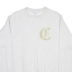 CHAMPION REVERSE WEAVE Mens White Crew Neck S Cotton Blend Pullover Sweatshirt