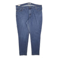 LEVI'S 721 BIG E Womens Jeans Blue Slim Skinny Denim W44 L30 Classic Cotton